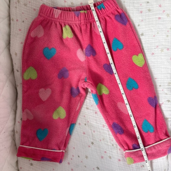⭒ 3-6M Little Tikes Hearts Pyjama Set Button up Long Sleeve Collar Colorful ⭒ - Picture 14 of 16